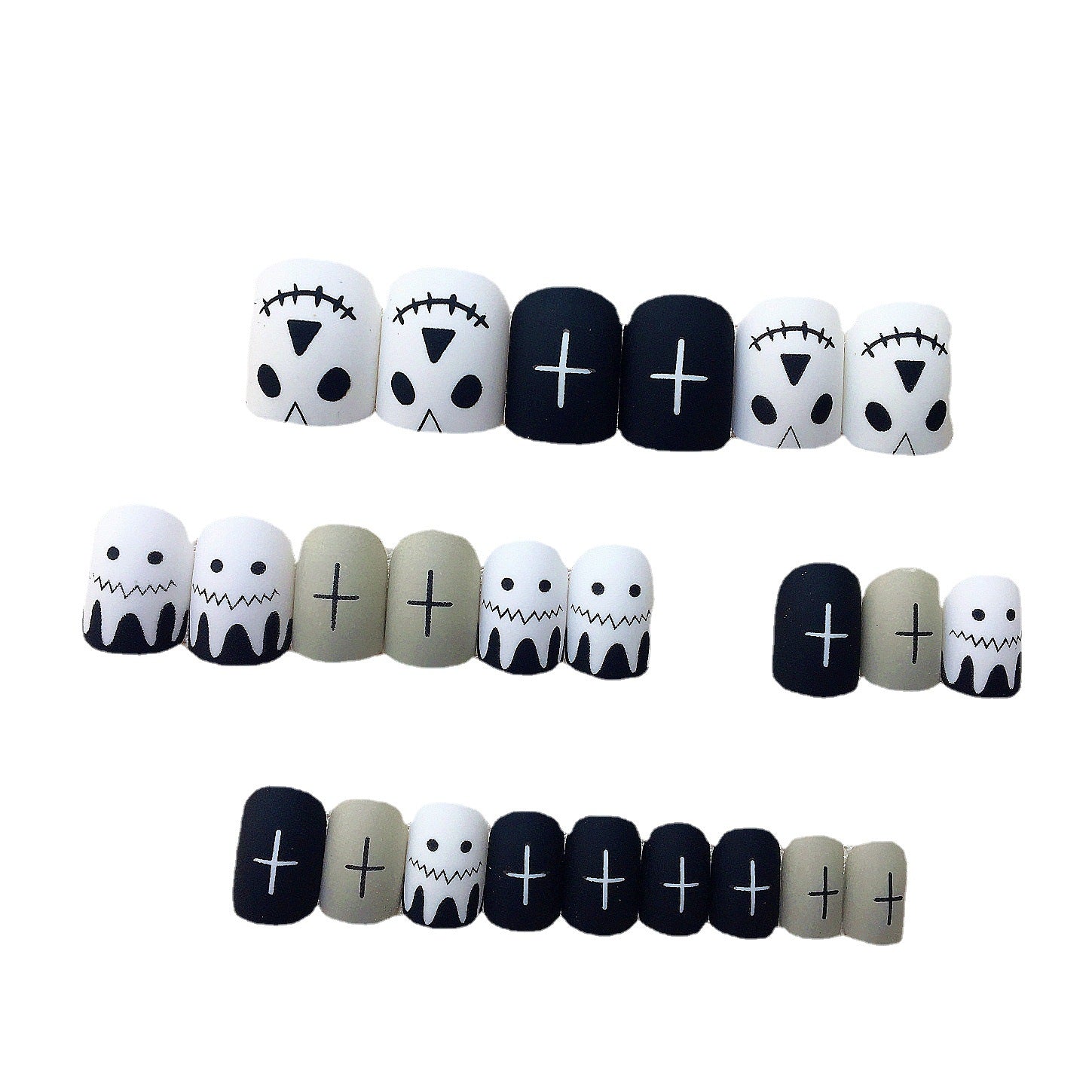 Wholesale Plastic Halloween Fake Nails